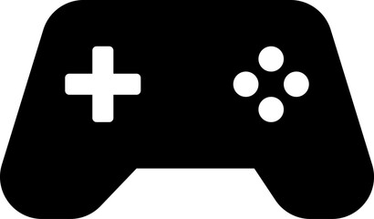 ゲームコントローラーのシンプルなモノクロアイコン © yuruphoto