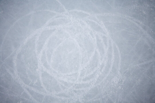 View of abstract white swirls
