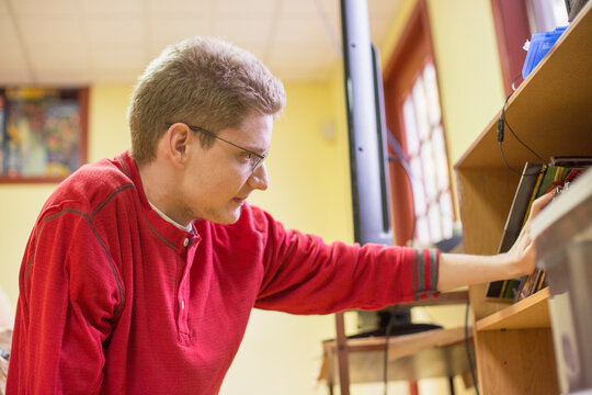 Boy with Anxiety Disorder at home