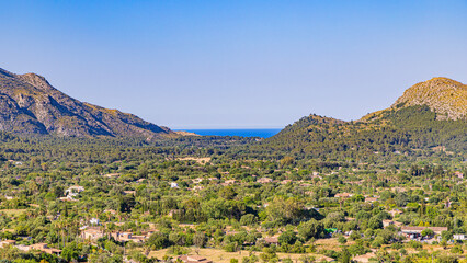 Obraz premium Mallorca the street of pollencia and Formentor Cap