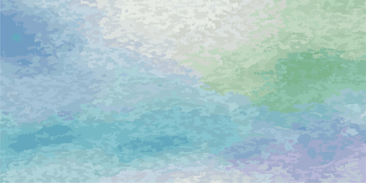 Abstract watercolor background with blue and turquoise ripples mimicking a clear summer swimming pool surface
