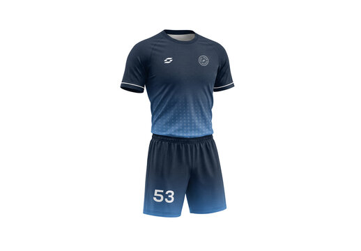 Soccer Jersey Kit with Shorts Mockup
