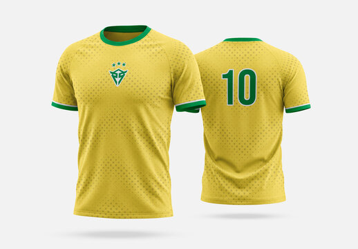 Jersey Front and Back View Mockup