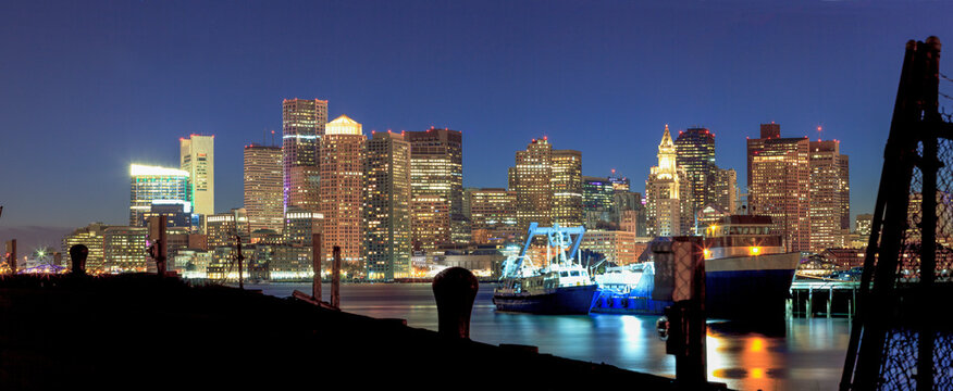 View of Boston Harbor from East Boston