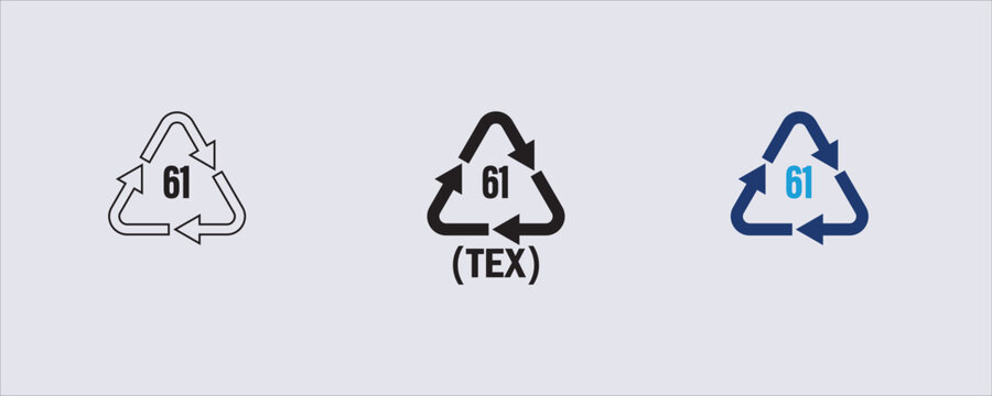 Recycling code 60, indicating the material is Cotton. specifically identifies organic materials of natural origin. It is categorized under textile (TEX) recycling codes.