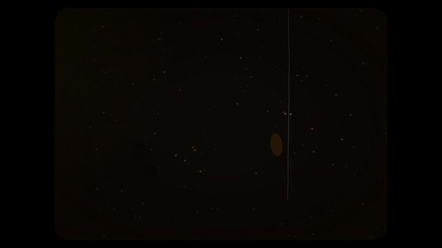 Nostalgic analog video effect with thick grain and erratic scratches.