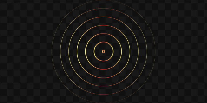 Seamless circular lines pattern radio wave background, radio wave illustration background.