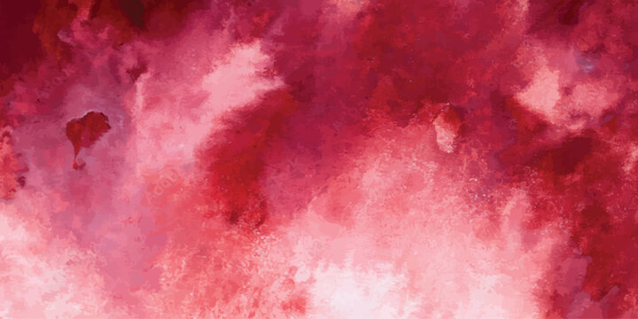 Deep red watercolor texture background wash with watercolor painting hand painted paper texture background artistic abstract creative backdrop saturated colorful invitation