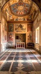 Fototapeta premium Italian Painted Room.