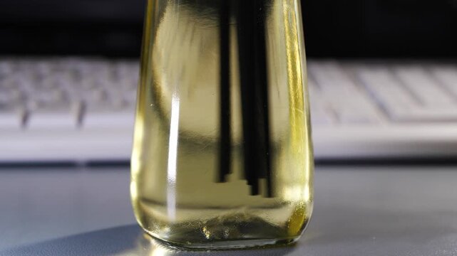 Preparing aroma diffuser liquid with essential oils