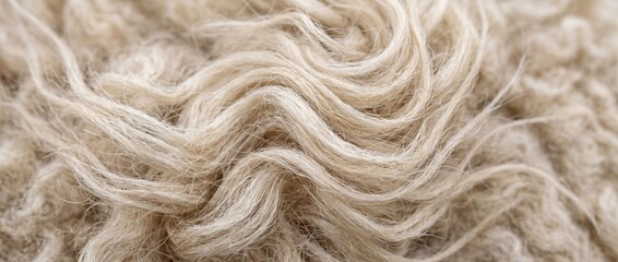 Fototapeta premium wind blown sheep wool forming abstract flowing patterns, remarkable fiber detail