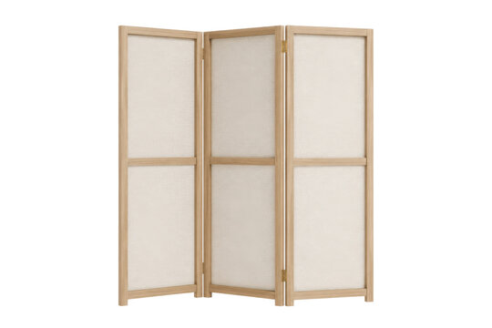 Minimalist Japandi Room Divider Screen Natural Wood Design