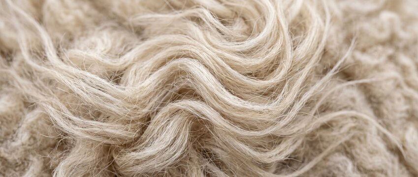 wind blown sheep wool forming abstract flowing patterns, remarkable fiber detail