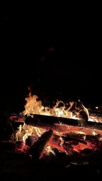 Huge Mountain Fire and Flame Dynamics