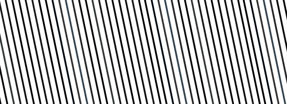Thin slash line seamless pattern. Repeated fine diagonal lines background. Pinstripe wallpaper. Black and white tilted slanted strip backdrop. Repeating oblique linear texture overlay