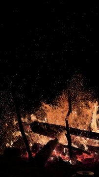 Watching the Fire on a Quiet Mountain Peak