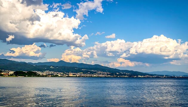 Lake Biwa landscape.