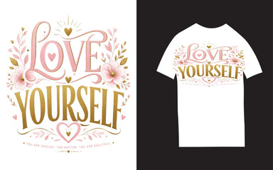 Love Yourself t shirt design © NasirAhammed