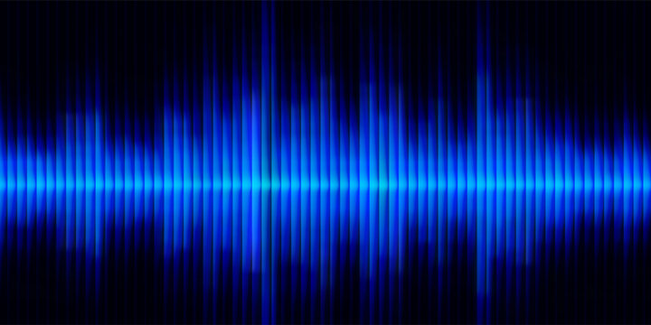 many bulb lamps hanging om cond wire. light reflection on dark black blue fluted corrugated metal wall fence in the street. exterior background. night scene.