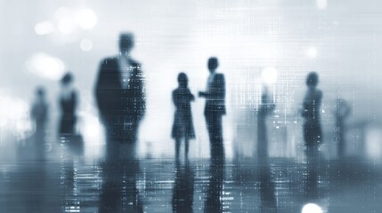 Fototapeta premium Business People Shaking Hands in Modern Office or Conference Environment