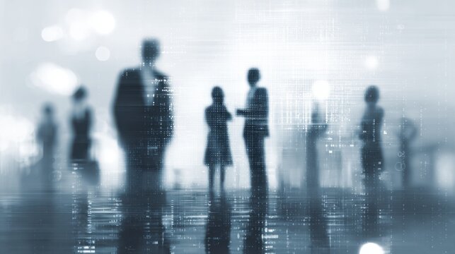 Business People Shaking Hands in Modern Office or Conference Environment