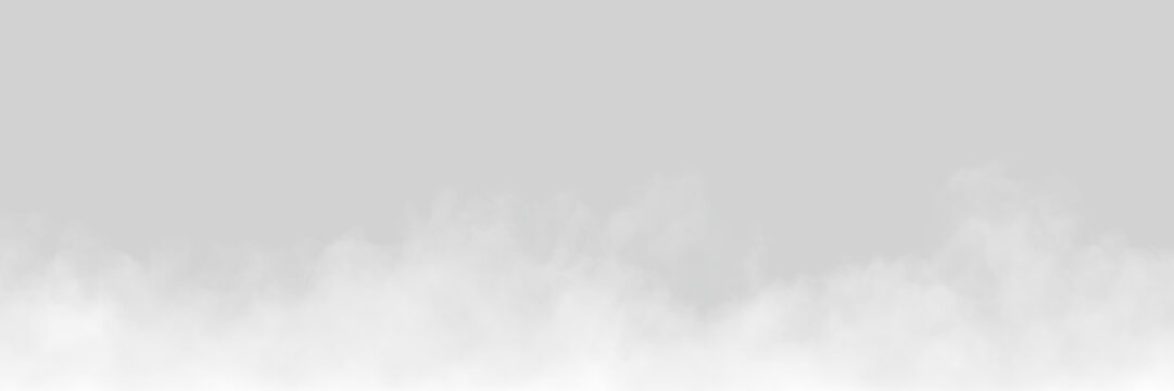 White floating cloud clipart with realistic fluffy texture isolated on transparent background for creative design and illustration applications