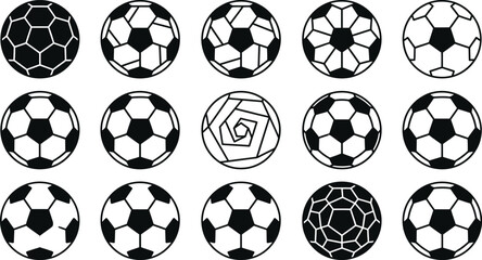 Various soccer ball designs and patterns © Mst. Taslima Akhter