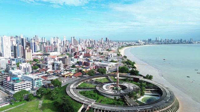 Vista A&eacute;rea do Bairro de Tamba&uacute; em Jo&atilde;o Pessoa
