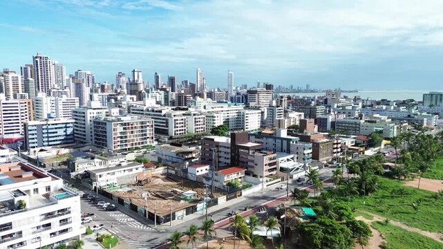 Vista A&eacute;rea do Bairro de Tamba&uacute; em Jo&atilde;o Pessoa