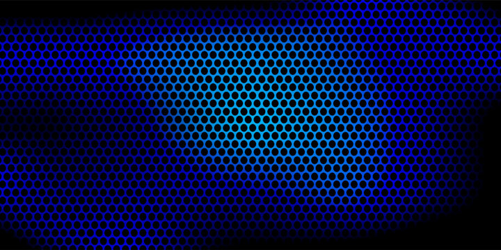 Steel with black hole grilles,Blue metal grid wicker texture,Protective grating background.