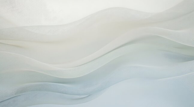 Ethereal wavy lines flow gently across the soft gradient background scene