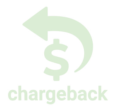 Green arrow and dollar sign icon representing chargeback