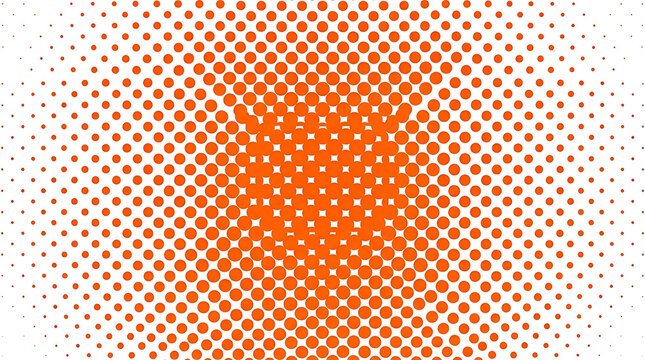 orange halftone pattern background illustration