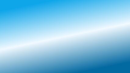 Fototapeta premium An abstract blue gradient background with a diagonal light stripe. A minimalist corporate blue background with a soft white glow.