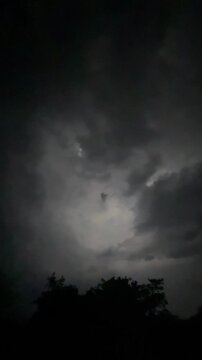 illuminating a stormy sky, intense, natural