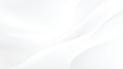 Naklejka premium White abstract background with smooth curved lines and soft gradients elegant design element