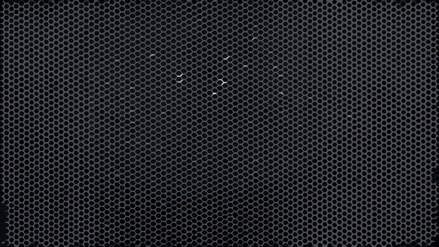 Perforated metal sheet with circular holes dark gray industrial texture circular holes