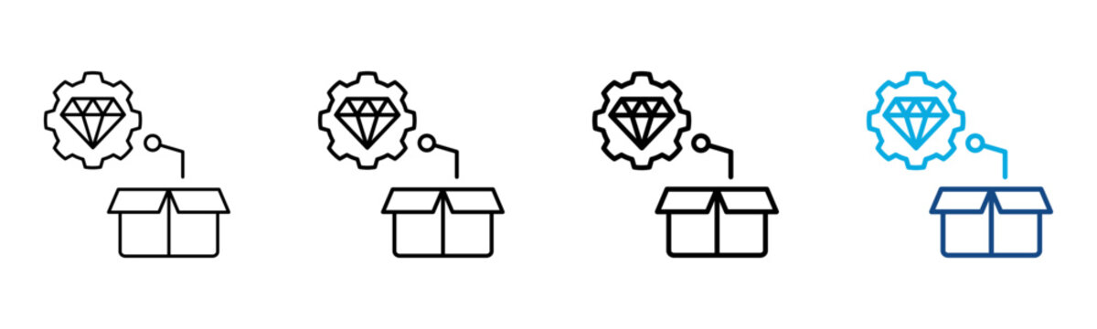 Value Proposition Icon Different Style Outline Collection Set Vector Illustration