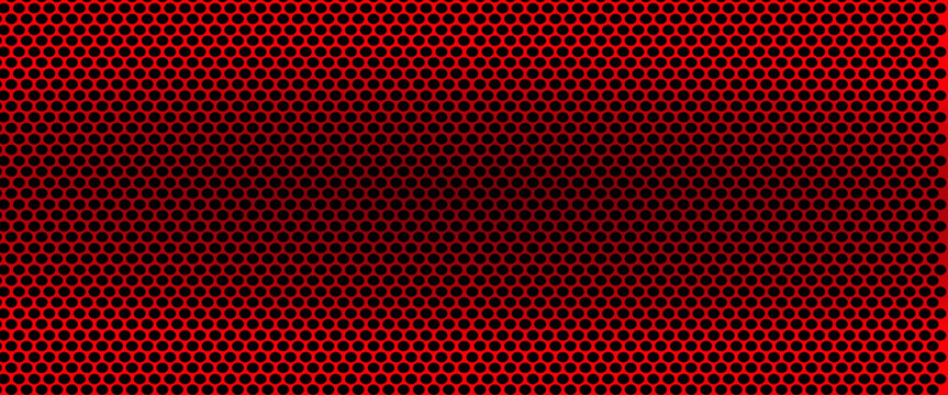red metal grid background with black gradient surface,Protective grating texture.