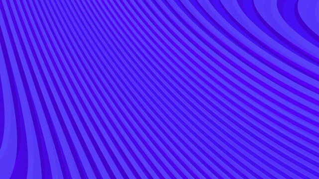 Flowing blue and purple stripe waves create a layered geometric background with smooth curves and dynamic depth. Vibrant modern composition featuring elegant motion and texture.