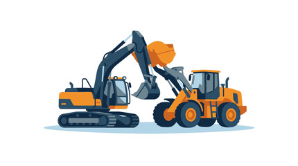 Heavy machinery equipment construction vehicles. © Kelik