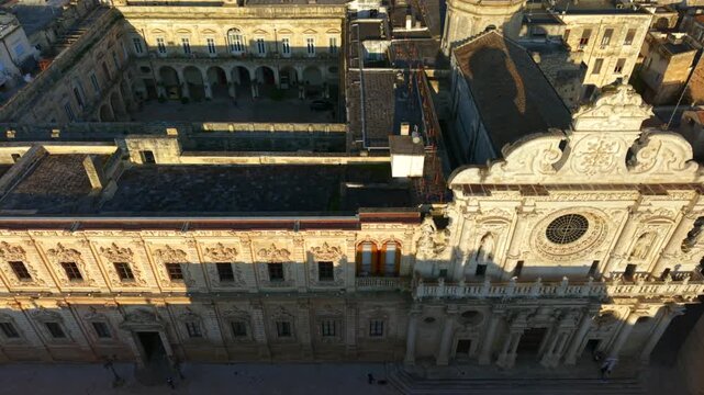 Lecce, Puglia, Italy, aerial drone video