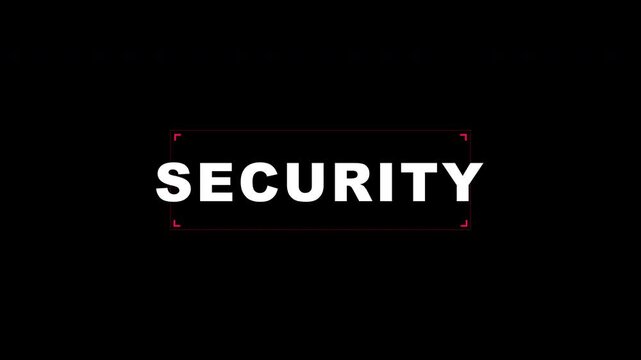 Security Technology Title Reveal Animation
