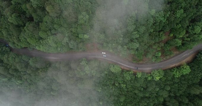 aerial view of asalem to khalkhal road