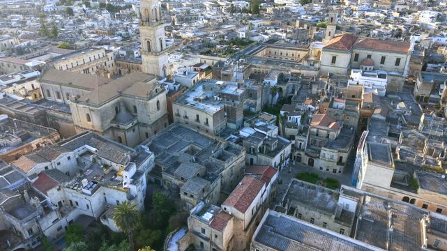 Lecce, Puglia, Italy, aerial drone video