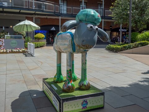 Portsmouth England - May 23 2026: Shaun The Sheep Trail at Gunwharf Quays