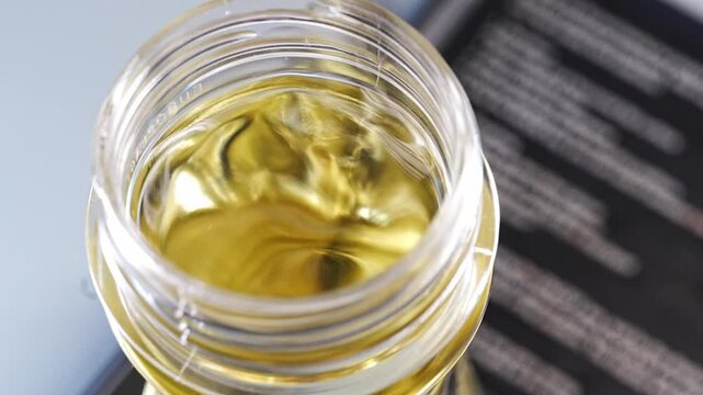 Stirring essential oil and alcohol for aroma diffuser