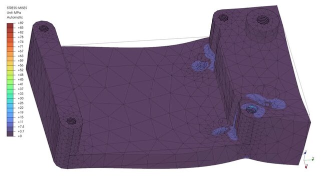 Mechanic simulation engineering - Stress and breakpoint analysis of Tank Cover under force and moment conditions