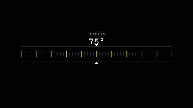 Digital Angle Measurement Interface Animation