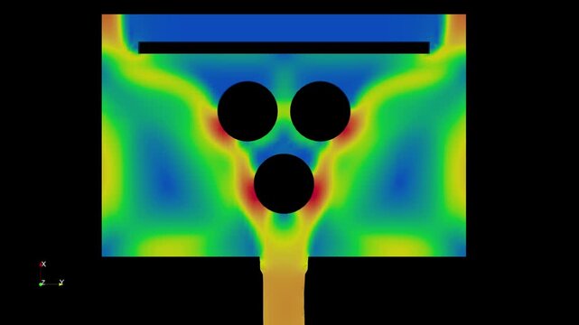 Liquid flow simulation - CFD simulation Computational fluid dynamics